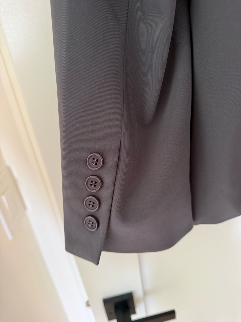 MESHKI Simone Oversized Blazer Jacket in Gray Charcoal - Picture 8 of 10
